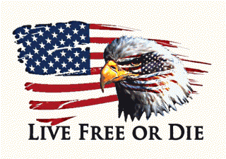 Live Free Or Die Eagle White Background.gif